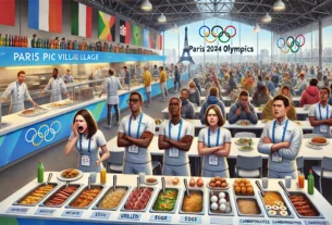 Athletes at the Paris 2024 Olympics face food shortages and quality issues, with concerns over insufficient quantities and raw meat, impacting their performance and morale.